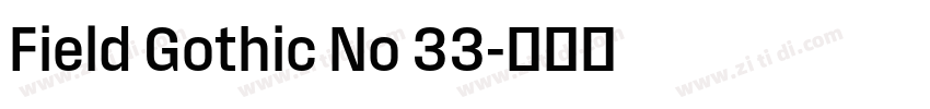 Field Gothic No 33字体转换